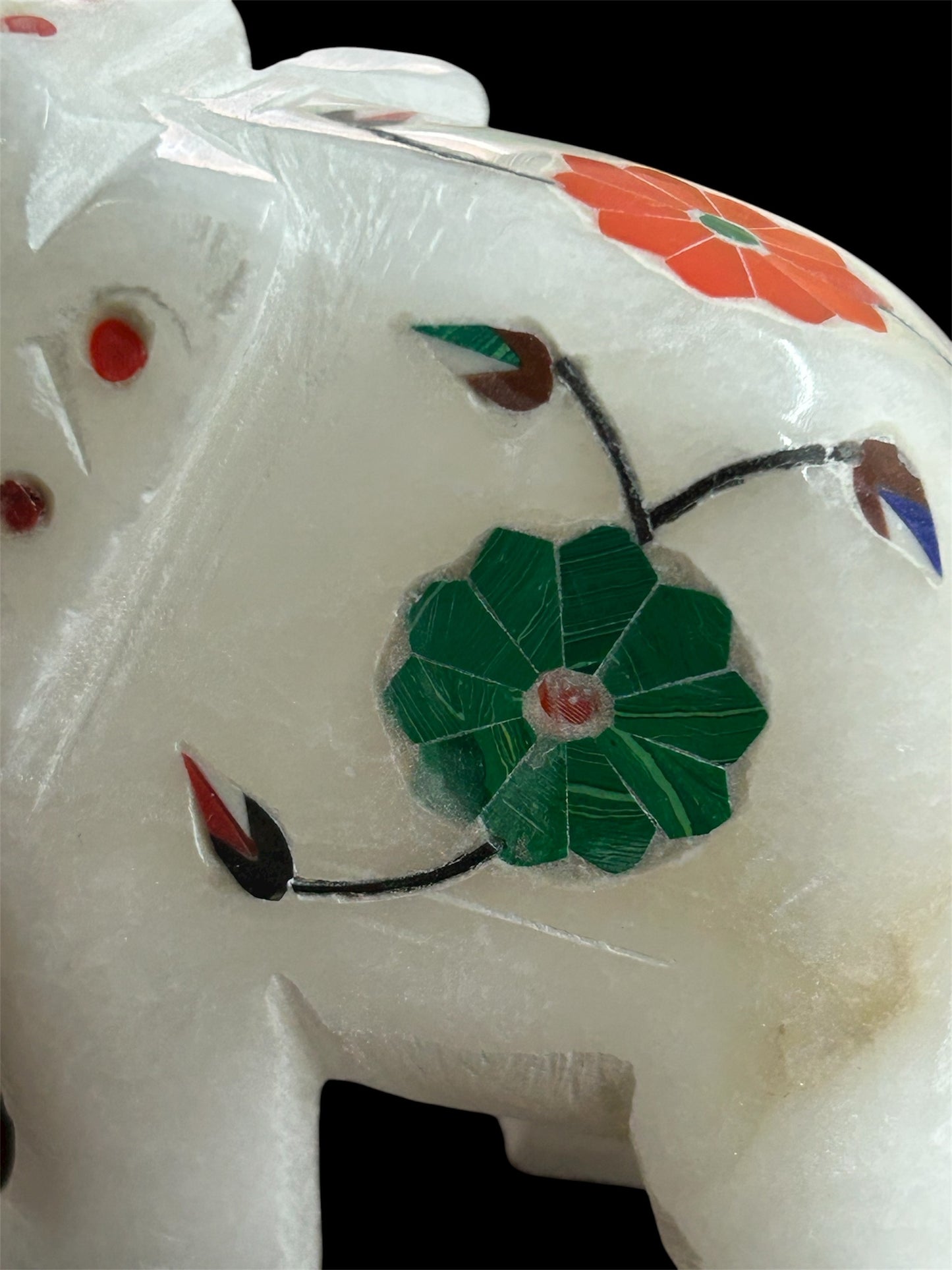 Decorative marble elephant