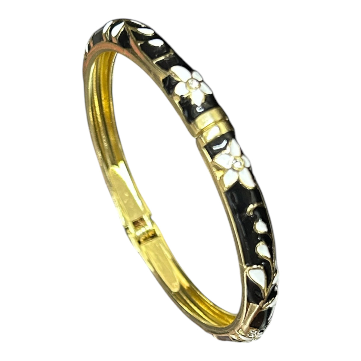 Enameled openable bangle