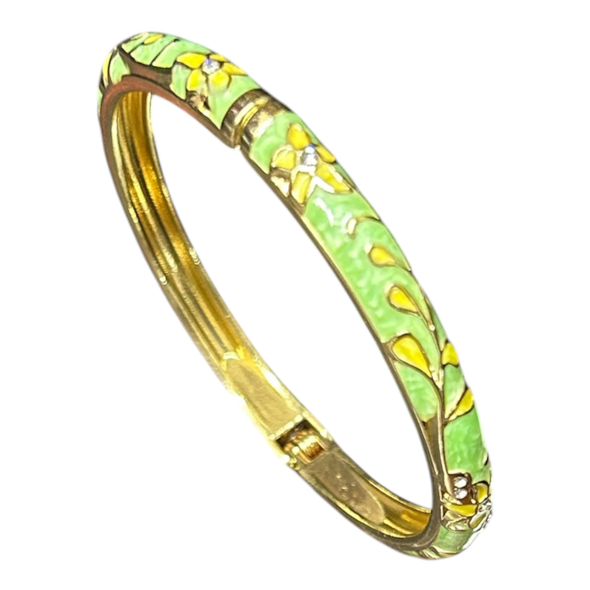 Enameled openable bangle