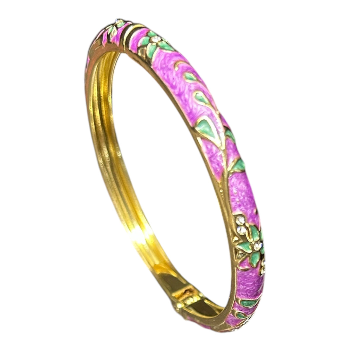 Enameled openable bangle