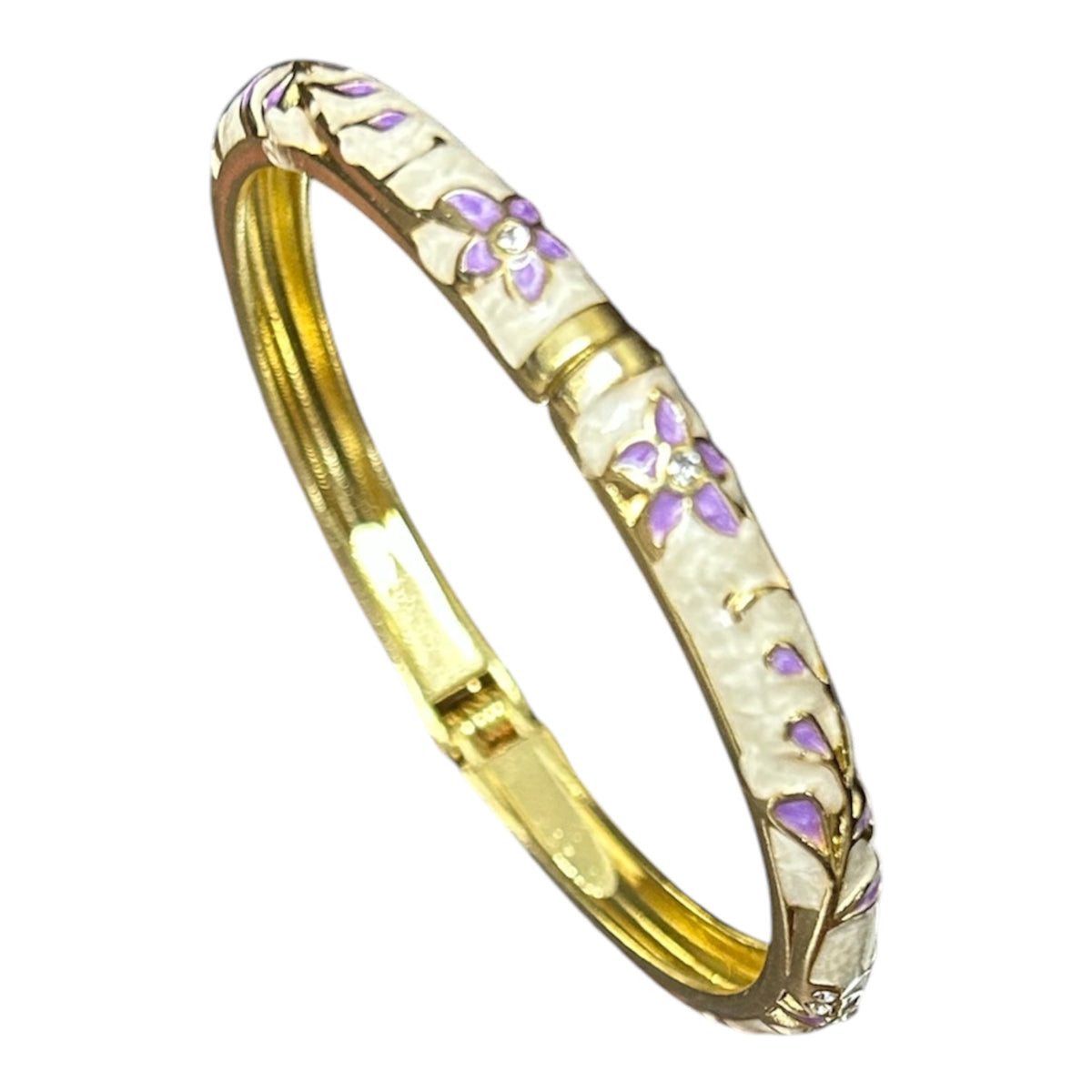 Enameled openable bangle